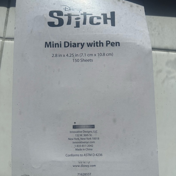 Lilo And Stitch Dairy And Pen - Picture 8 of 8